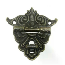 Vintage legeringslås DiY Hasp Lock Smyckeskrin Resväska Hasp Spärre Träfodral Spänne Skåp Spänne