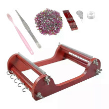 Wooden Bead Loom Kit Ammattimainen aloituspakkaus käsintehdyille riipuksille kaulakorulle
