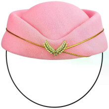 Women Air Stewardess Hat Woolen Flight Attendant Hat Airplane Hostess Uniform Hat For Costume Cosplay