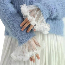 Polsini da polso per donna alla moda, polsini con pieghe in corno, polsini staccabili per camicia, polsini
