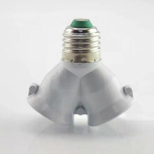 Adaptateur de douille d'ampoule en forme de Y E27 vers 2 E27, double extension, convertisseur de prise