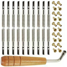 Trä Metal Lyre String Pegs Professionell Harpa Part Musikinstrument Metall Pin Stud Slack Adjuster