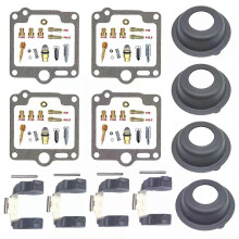 Yamaha XJ 900 XJ900 XJ900F 1986-1992 Vergaser-Reparatursatz, Membran und Schwimmerteile, 4 Sets