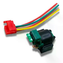Yecnecty 1 Set Motorcykel Starter Solenoid Relä Med Anslutning Scooter Eldel För Honda Spada
