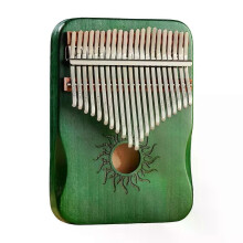 Y38A Kalimba van volledig esdoornhout, 17-toetsen Mbila met klankgat, geschikt voor beginners