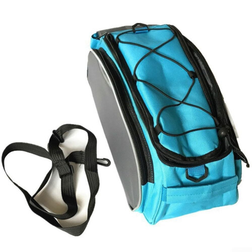 Electric Bicycle Rear Saddle Bag Large Capacity Waterproof Boot Bag For E-Bikes And Mountain Bikes Black