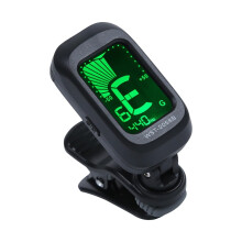 Precise Acoustic Guitar Tuner For Violin, Ukulele, Bass - Electronic Tuner For Folk Guitars Black