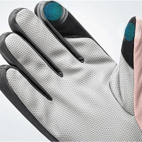 Ski Gloves Breathable Unisex One Size Black2 Lady Model 2