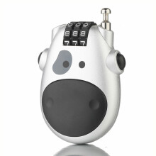 (Silver) Telescopic Rope Combination Locks Luggage Box Password Padlock Travel Bag Bicycle Digit Anti-theft Lock