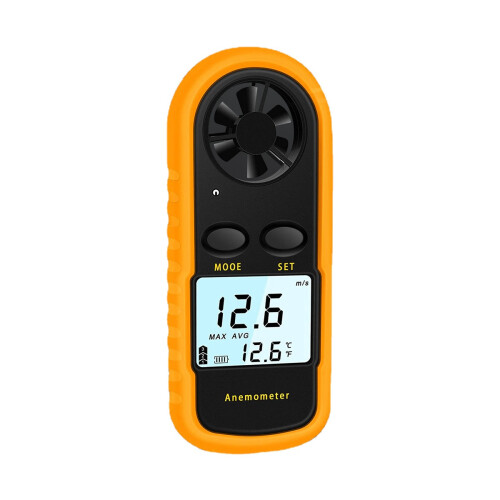 Mini Handheld Anemometer Wind Speed Temperature Gauge With Digital LCD Display 1