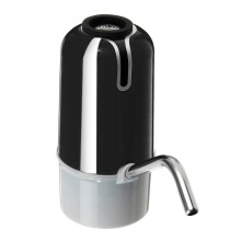 (Black) Electric Bottled Water Pump Suitable For 4.5L-18.9L Bottled Water Built-in Battery Rechargable