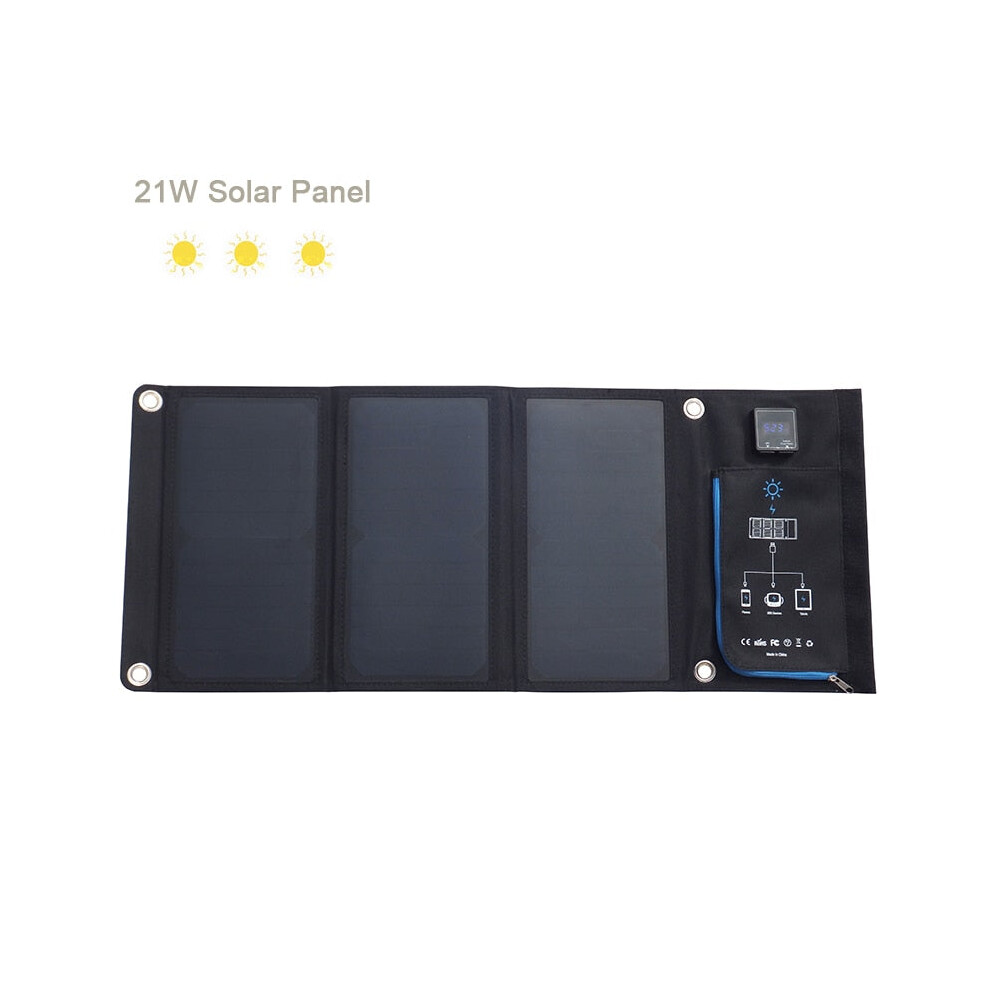 (21W) Solar Charger Usb 5V Foldable Portable Solar Phone Charger With Sunpower Solar Panel 5V Fast Charging For Smartphone 5284966000808
