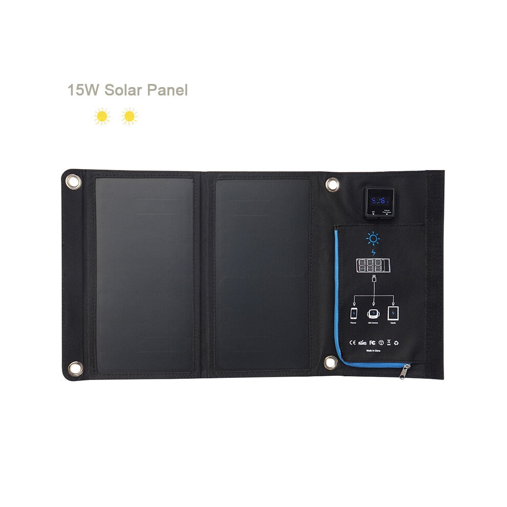 (15W) Solar Charger Usb 5V Foldable Portable Solar Phone Charger With Sunpower Solar Panel 5V Fast Charging For Smartphone 5284966000792