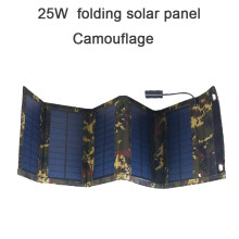(Green Camouflage) Solar Panel Foldable USB 5V Monocrystal Solar Cell Waterproof Charger Outdoor solar panel phone charge camping