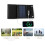 (Black) Solar Panel Foldable USB 5V Monocrystal Solar Cell Waterproof Charger Outdoor solar panel phone charge camping 5
