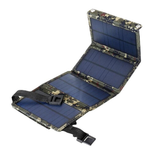 (Camouflage) Black/Camouflage 10W Foldable Solar Panel 1
