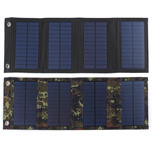 (Camouflage) Black/Camouflage 10W Foldable Solar Panel 2