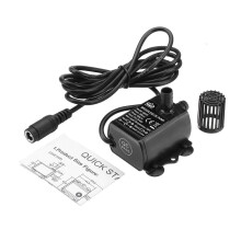 (12V) DC 5V 12V 6W Water Pump USB Female Plug Ultra-quiet Mini Brushless DC Water Pump