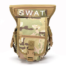 (Type D) Multi Functional Tactical Military Leg Bag Waterproof Mini Outdoor Sports Waist Bag Travel Hiking Camouflage Pouch for Men Women