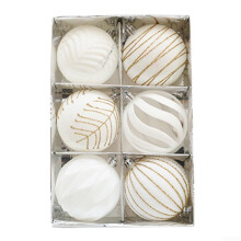 Velvet Ornaments White Velvet Christmas Tree Baubles - Velvet Christmas Ball Ornaments - Hanging Xmas Decorations