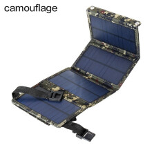 (Camouflage) USB Foldable Solar Panel portable Flexible Small Waterproof 5V Folding Solar Panels Cells For mobile phone Battery Charger