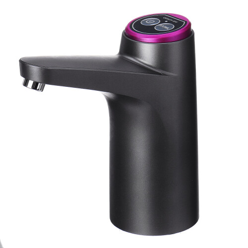(Black) Portable USB Wireless Electric Water Pump Drinking Bottle Dispenser Touch Control 2