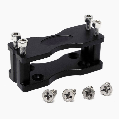 (Black) Black/Red CNC Aluminium Alloy Steering Gear Bracket
