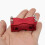 (Black) Black/Red CNC Aluminium Alloy Steering Gear Bracket 6