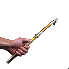 (2.1M) Hard Design Mini Sea Pole 1.8m/2.1m/2.4m/2.7m Portable Carbon Fiber Telescope Fishing Rod