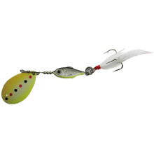 (7g) Original H-borye 7g 12g Spoon Fishing Lure Spinner Bait with Treble Hook and Feather