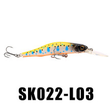 (Dot) 1PC 9g 80mm 0-1.5m Depth Minnow Fishing Lure BKK Hooks Fishing Hard Baits