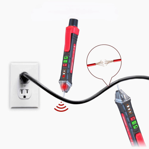 Non-Contact Voltage Tester Pen with LED Display Buzzer Alarm 2