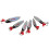 (Style 4) Silver Angled Miter Iron Copper Metal Sequins Lure Lure 9