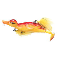 (#3) 3D water Fishing Lure Duck Floating Treble Hooks For Bass/Pike/Catfish /Musky