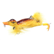 (#1) 3D water Fishing Lure Duck Floating Treble Hooks For Bass/Pike/Catfish /Musky