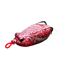 (Red) 5cm Trout Fishing Lure Tassels Hooks Lures Soft Bass Baits Fishing Tackle
