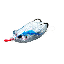 (Silver) 5cm Trout Fishing Lure Tassels Hooks Lures Soft Bass Baits Fishing Tackle