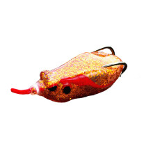 (Orange) 5cm Trout Fishing Lure Tassels Hooks Lures Soft Bass Baits Fishing Tackle