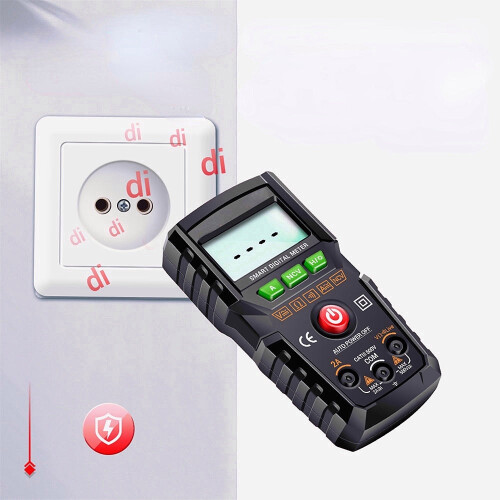 (Black) Mini Digital Multimeter 4000 Count AC/DC Electrical Instruments Tester Professional Meter 2