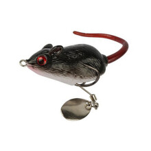 (4) 5cm 10.5g 3D Eyes Soft Mouse Bait Bells Sound Fishing Lure Frog Silicon Artificial Bait