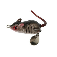 (5) 5cm 10.5g 3D Eyes Soft Mouse Bait Bells Sound Fishing Lure Frog Silicon Artificial Bait