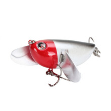 (H) 6cm/12.6g 8Colors ABS Fishing Lure Treble Hook Topwater Fishing Bait
