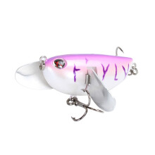(E) 6cm/12.6g 8Colors ABS Fishing Lure Treble Hook Topwater Fishing Bait