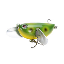 (B) 6cm/12.6g 8Colors ABS Fishing Lure Treble Hook Topwater Fishing Bait