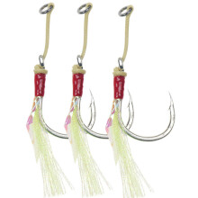 (A:12-24kg) 3 Pcs Casting Cod Hook Fishing Lure Metal Crankbaits Fishing Hook