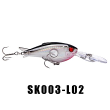(L02) 1PCS Fishing Lures Floating 1.8M-3.9M 55mm 10g Crank Artificial Hard Fishing Bait