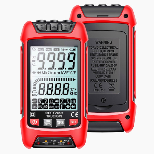 (Red) Non-Contact Intelligent Anti-Burning Multimeter Multi-Function Circuit Diagnostic 1