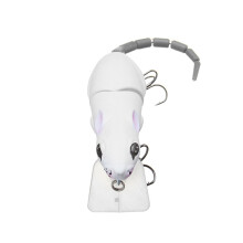 (White) 25cm 15.5g Jointed Rat Fishing Lure Mouse Floating Crankbait Sea Topwater 3D Eyes Artificial Baits