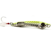 (Yellow, 15g) 1PCS 10G 15G Luminous Metal Fishing Lures Bait Sequins Submarine Shore Cast Iron Plate Baits