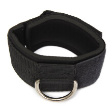 Ankle Strap D-Ring For Multi-Gym Cable Assembly Thigh And Leg Weightlifting Black